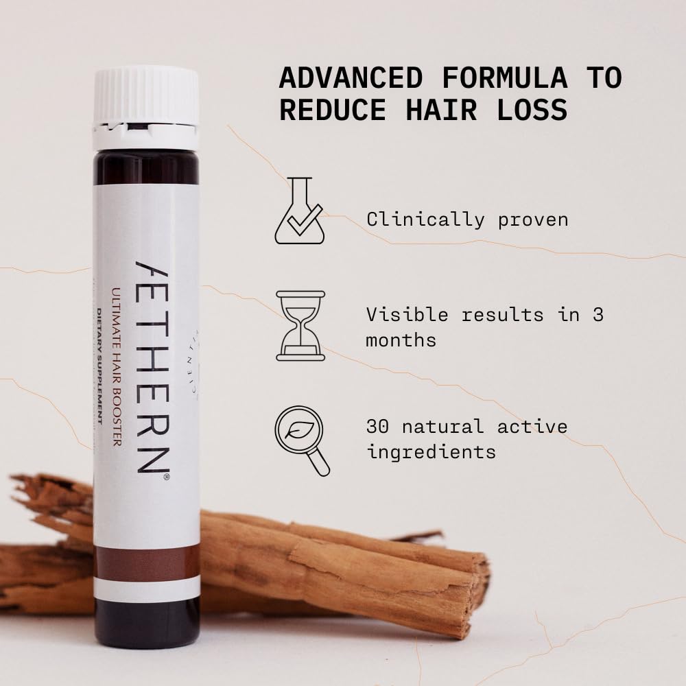 AETHERN Liquid Hair Growth Supplement with Biotin — Ready-to-Drink Hair Booster, 28 Servings