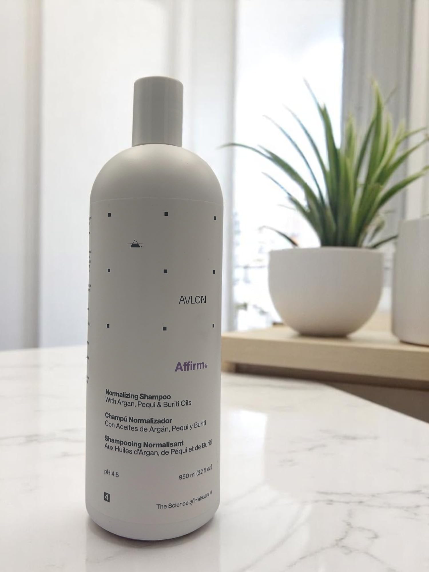 Affirm 5-in-1 Reconstructor + Normalizing Shampoo Combo (32 oz Each) – Professional Hair Repair System for Damaged or Fine, Limp Hair