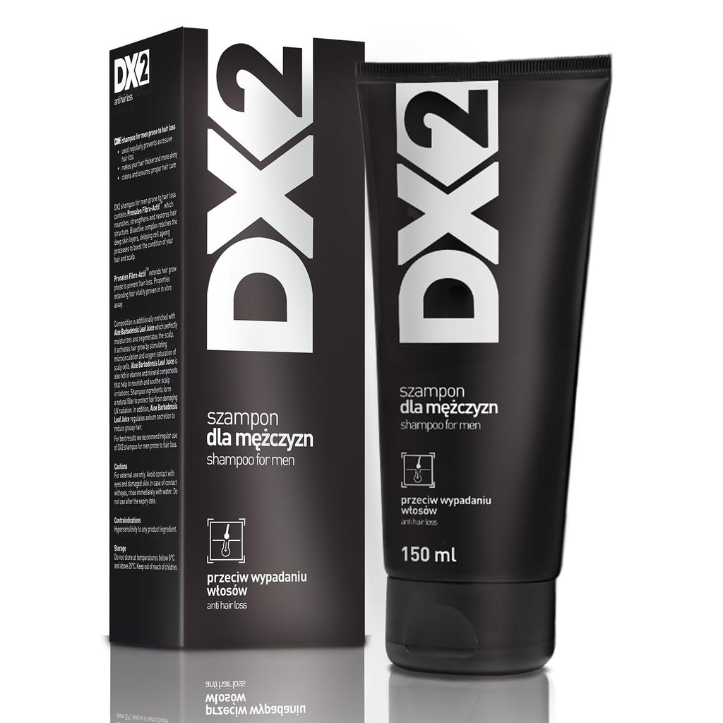 DX2 Hair Loss Shampoo for Men by Aflofarm | Restore Follicles & Revitalize Thinning Hair – 150ml