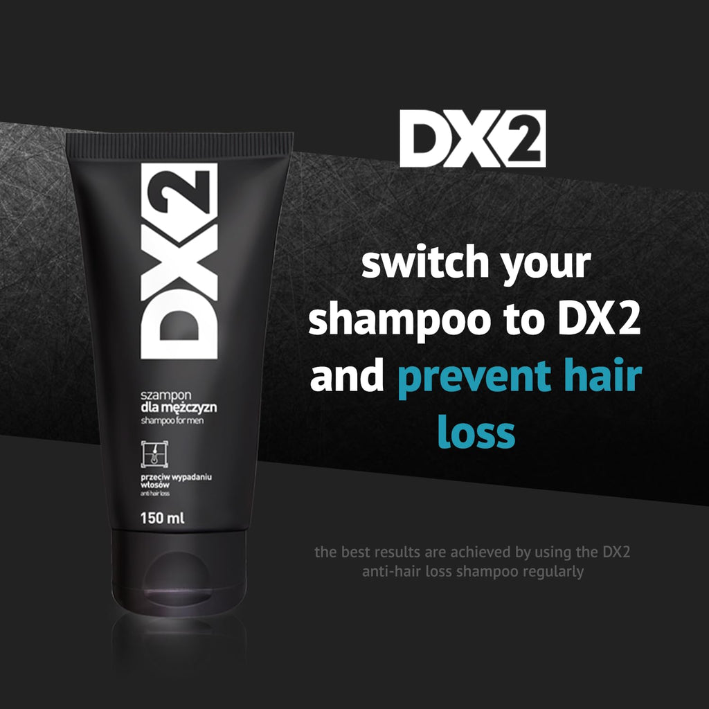 DX2 Hair Loss Shampoo for Men by Aflofarm | Restore Follicles & Revitalize Thinning Hair – 150ml