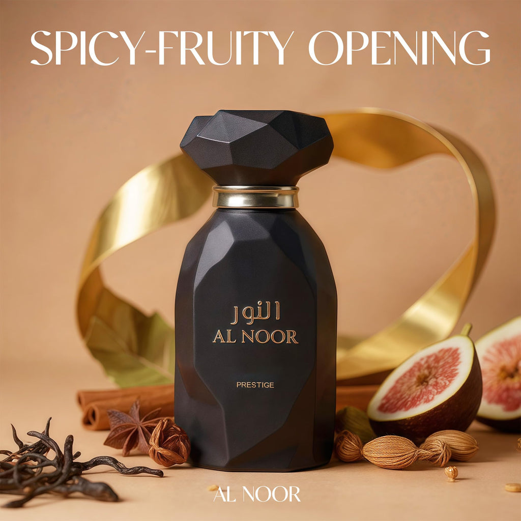 AFLUXE AL NOOR PRESTIGE EAU DE PARFUM for Men – 100ml | Spicy-Fruity Opening