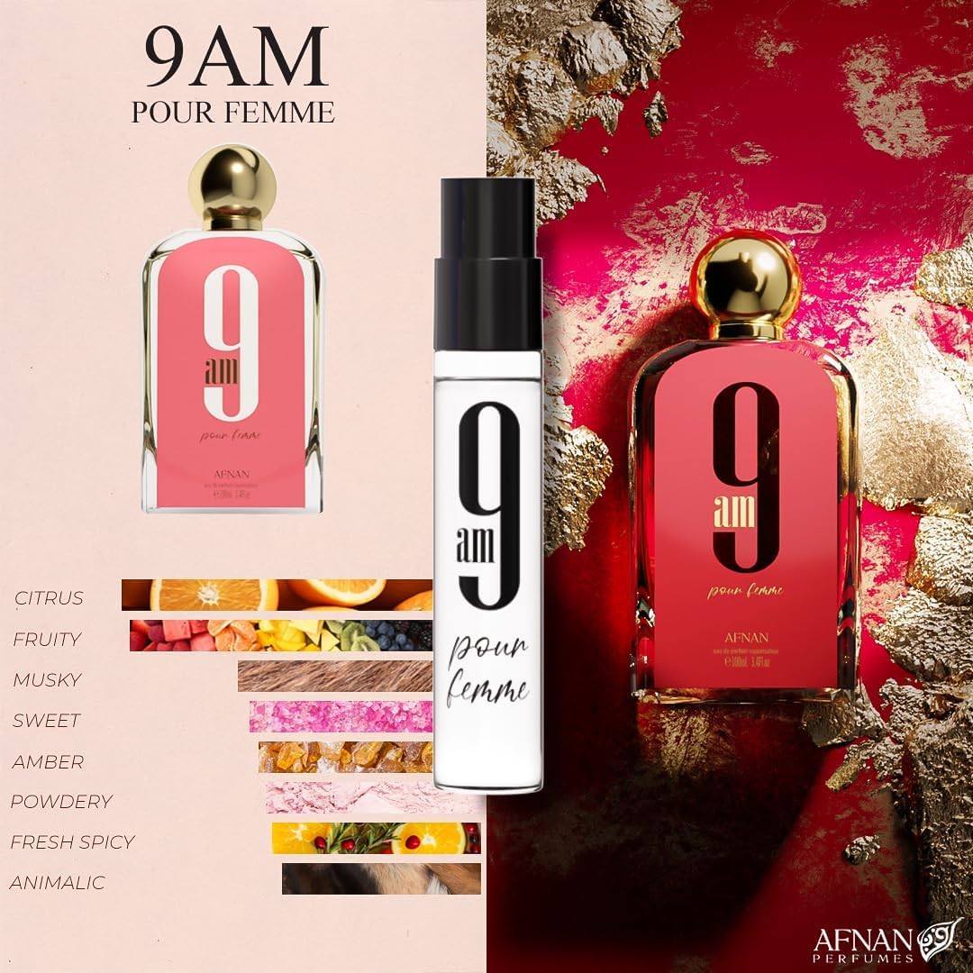 AFNAN 9 Series Discovery Kit — 5x 2ml Unisex Miniature Perfume Vials