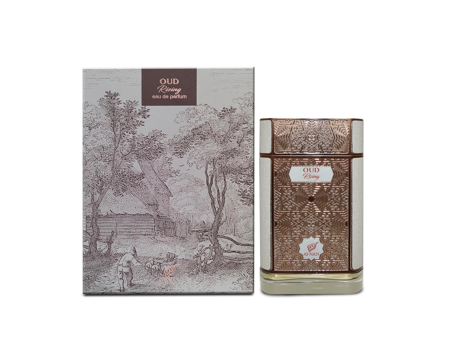 Afnan Oud Rising Unisex EDP – 2.7 Fl Oz | Luxurious Oud Fragrance