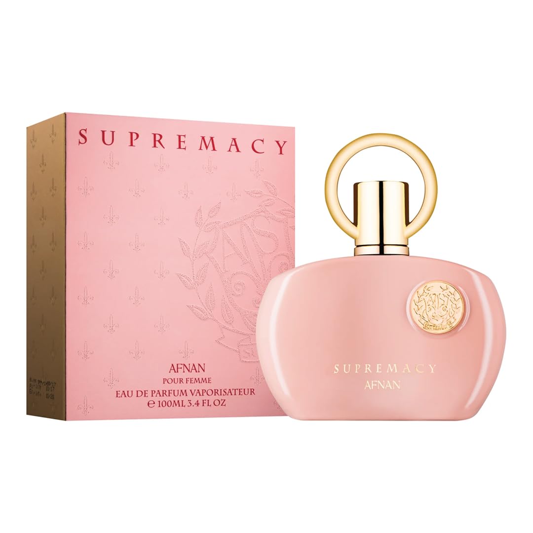 Afnan Supremacy Pink Eau de Parfum for Women, 3.4 Fl. Oz | Floral Daytime Scent