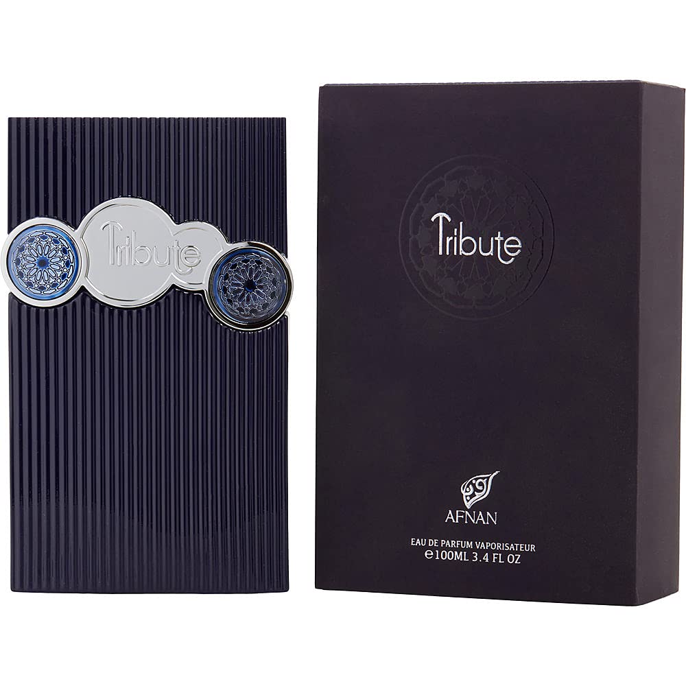 Afnan Tribute Blue Travel Edition EDP Spray – 3.4 Fl oz