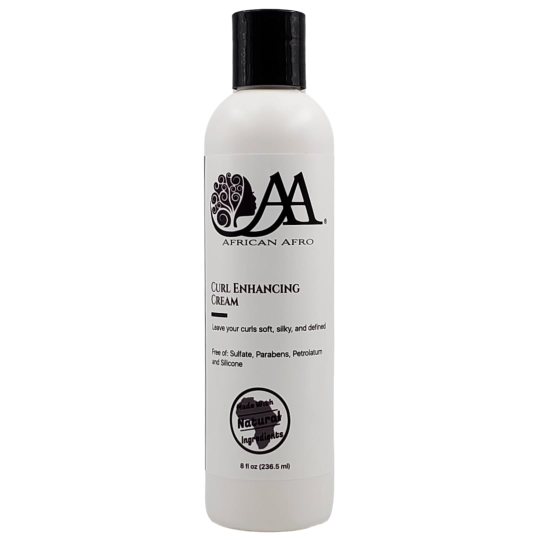African Afro AA Curl Enhancing Cream – Curl Defining for Medium to Coarse Curls | Avocado Oil | 8 oz