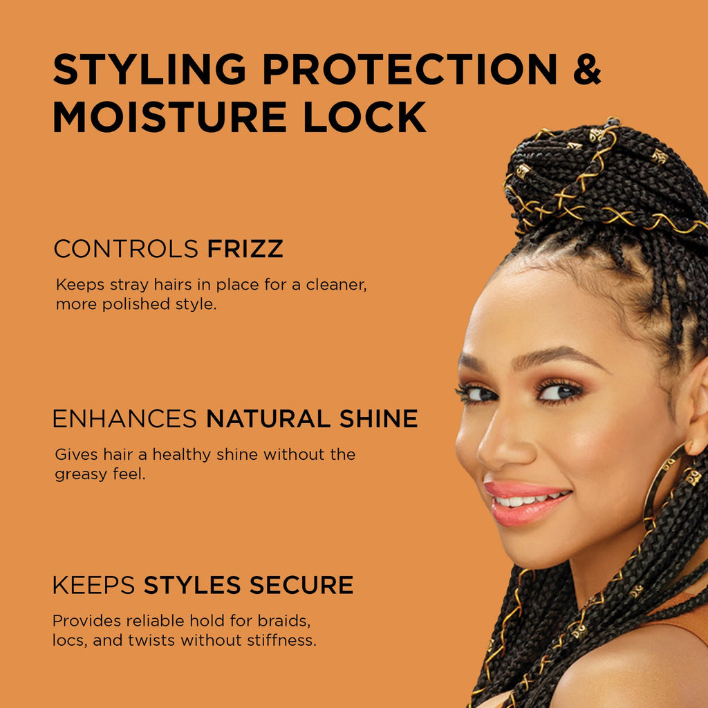 African Pride Black Castor Miracle Extra Hold Braid, Loc & Twist Gel (3 Pack) – 12oz Each, No Flake