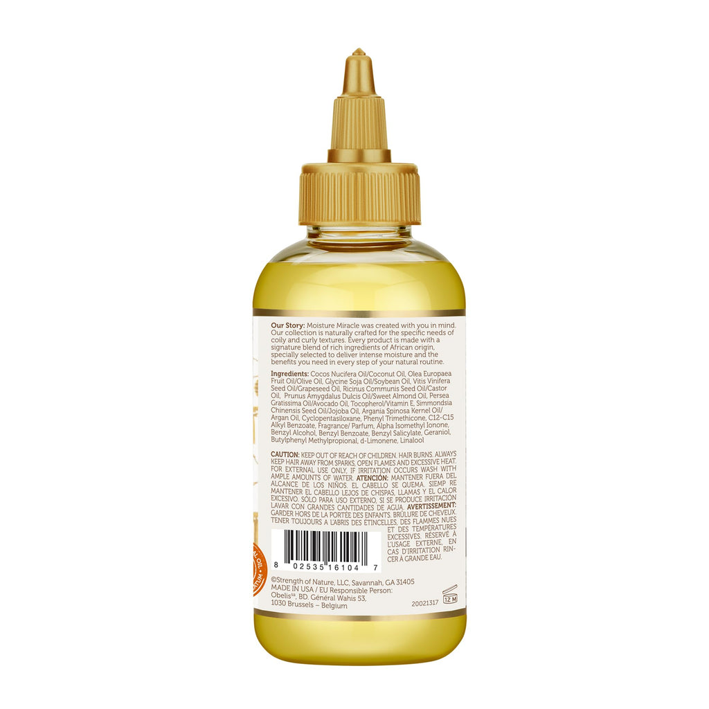 African Pride Moisture Miracle 5 Essential Hair Oils with Vitamin E – 3-Pack