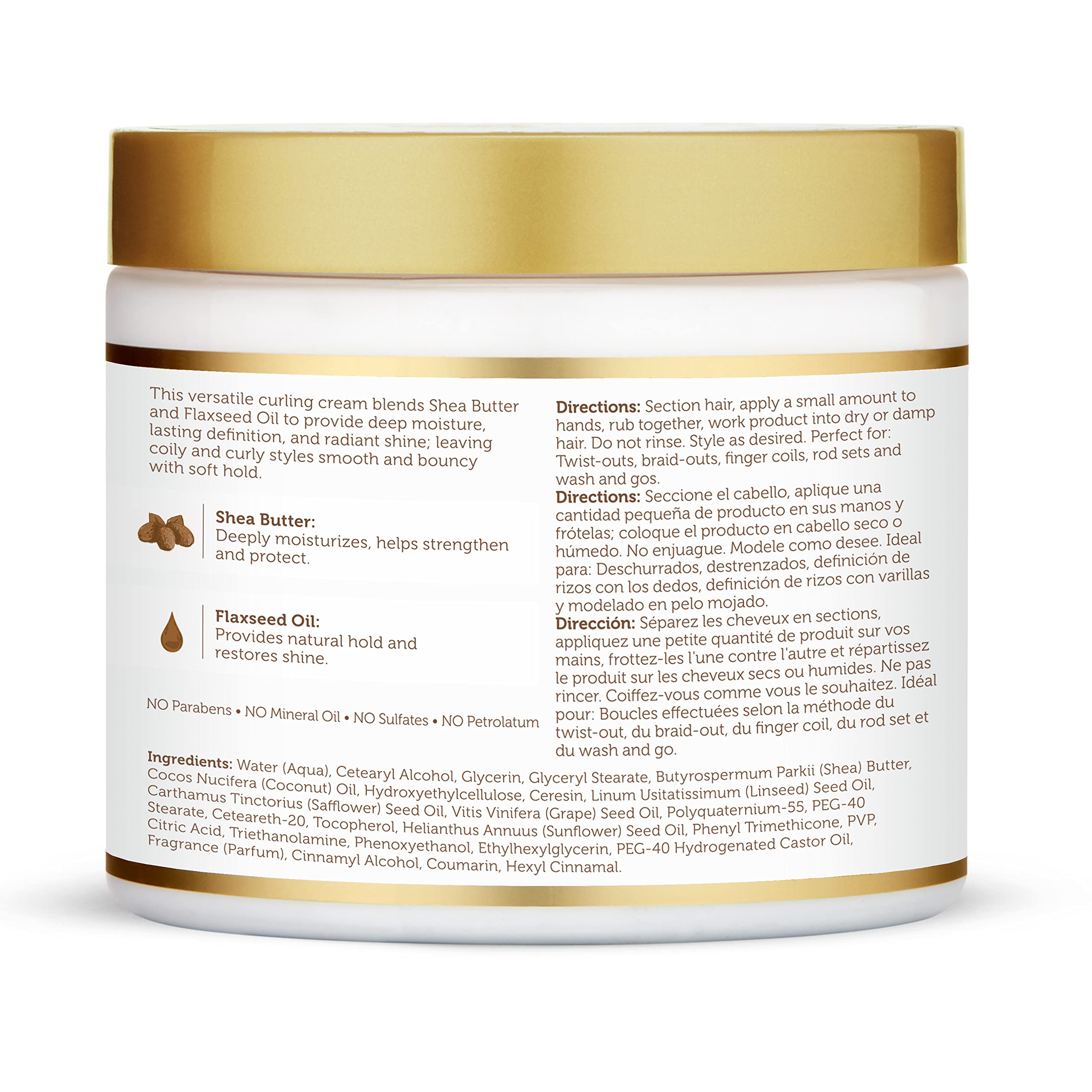 African Pride Moisture Miracle Curling Cream — 15 Oz (3 Pack) for Defined, Shiny Curls