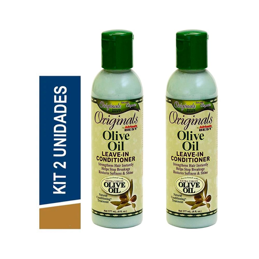 Africa's Best Olive Oil Leave-In Conditioner Originals – 2 Pack, 6 oz (177 ml)