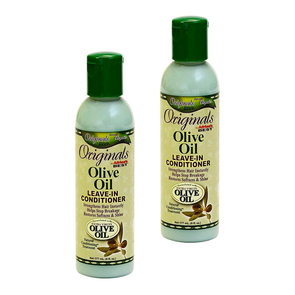 Africa's Best Olive Oil Leave-In Conditioner Originals – 2 Pack, 6 oz (177 ml)