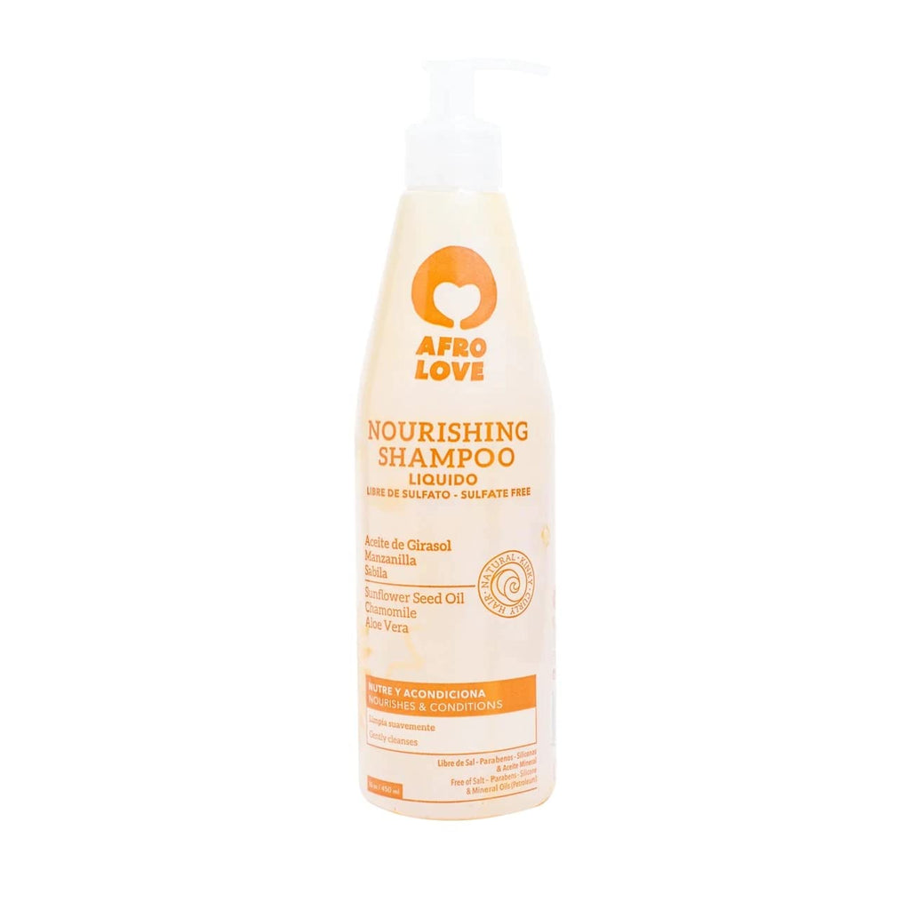 Afro Love Nourishing Shampoo 16oz | Hydrating, Sulfate-Free Cleanser for Curly, Kinky & Coily Hair