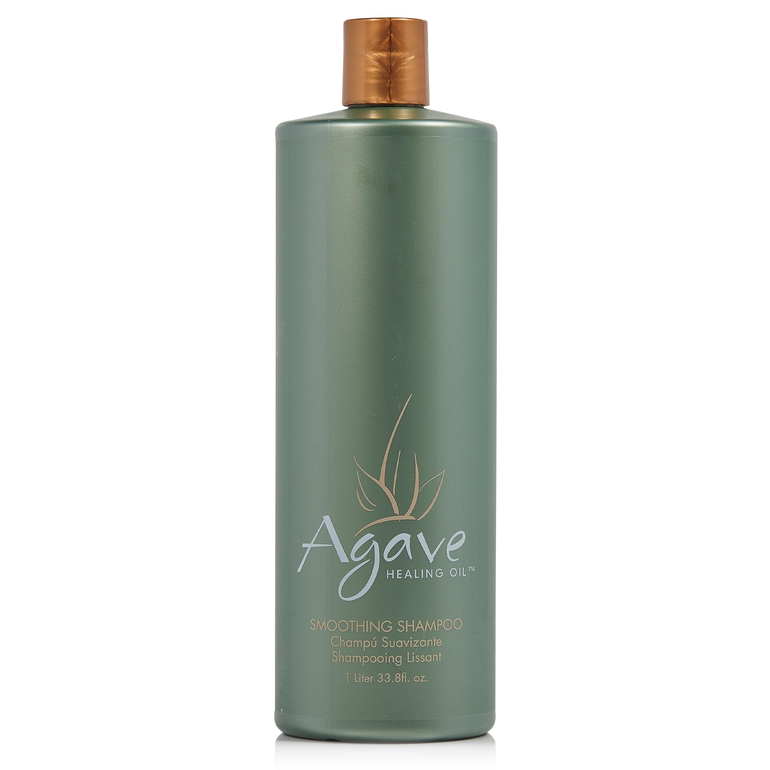 Agave Smoothing Shampoo – Hydration & Frizz Control | Color-Safe, Sulfate-Free (33.8 oz) | Agave Healing Oil
