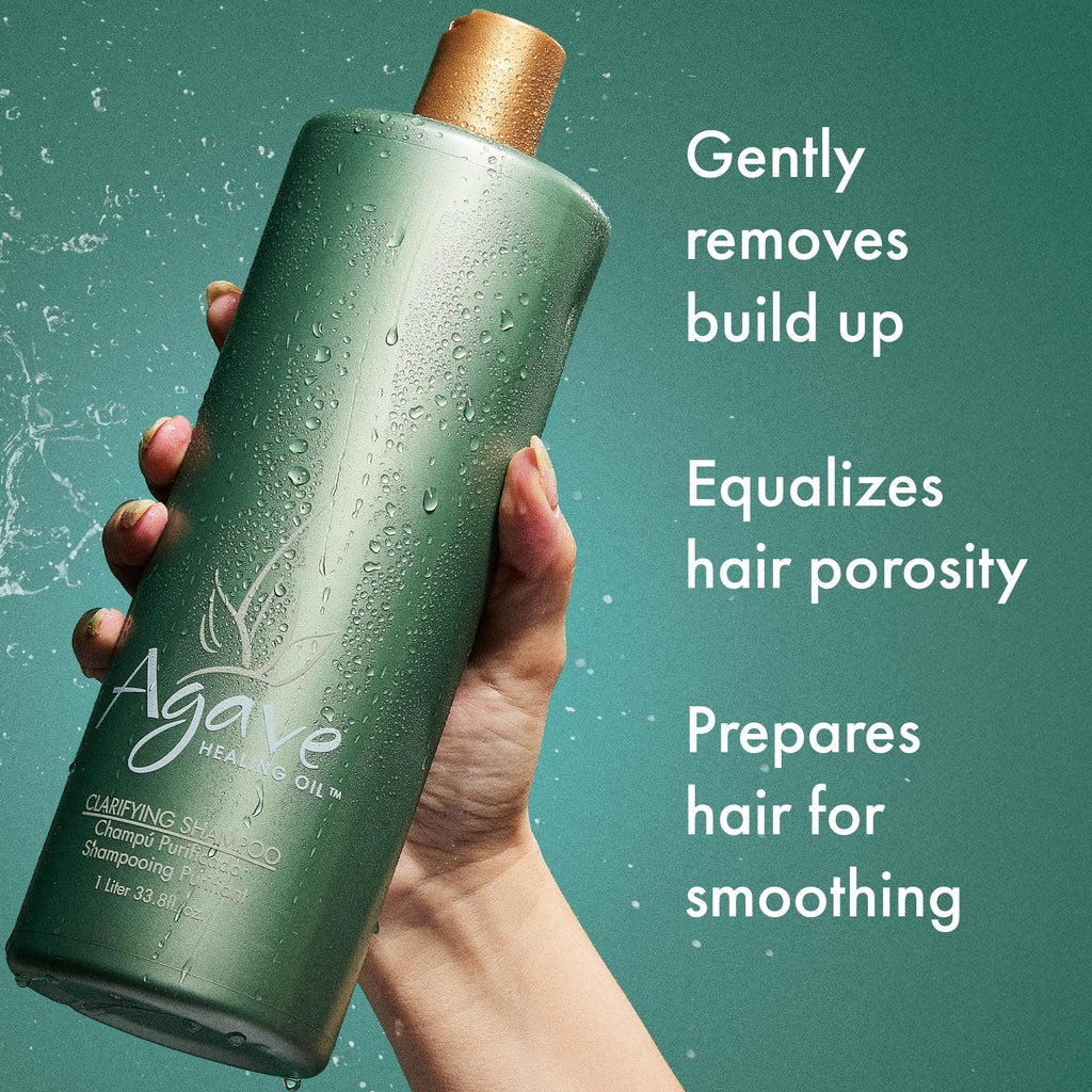 Agave Clarifying Shampoo: Deep Cleansing, Hydration & Sulfate-Free Formula | 33.8 fl oz
