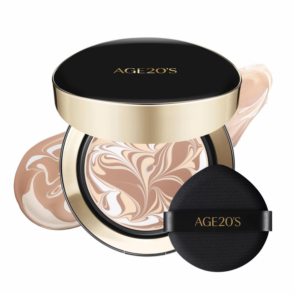 AGE 20's Signature Essence Pact 23W BEIGE – Vegan Cushion SPF 50+