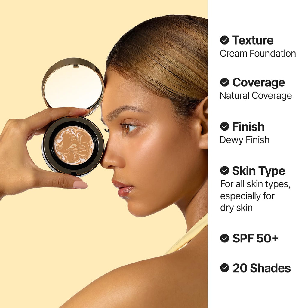 AGE 20's Signature Essence Pact 23W BEIGE – Vegan Cushion SPF 50+