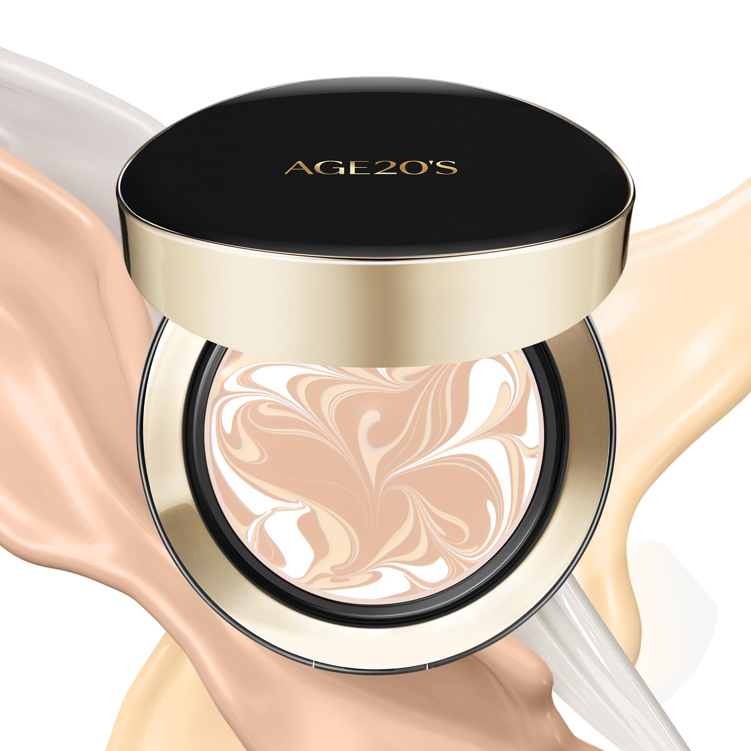 AGE 20's Signature Essence Pact SPF 50+ 13C Porcelain – Cream Foundation with Dewy Finish & Natural Coverage | Korean Cushion Foundation