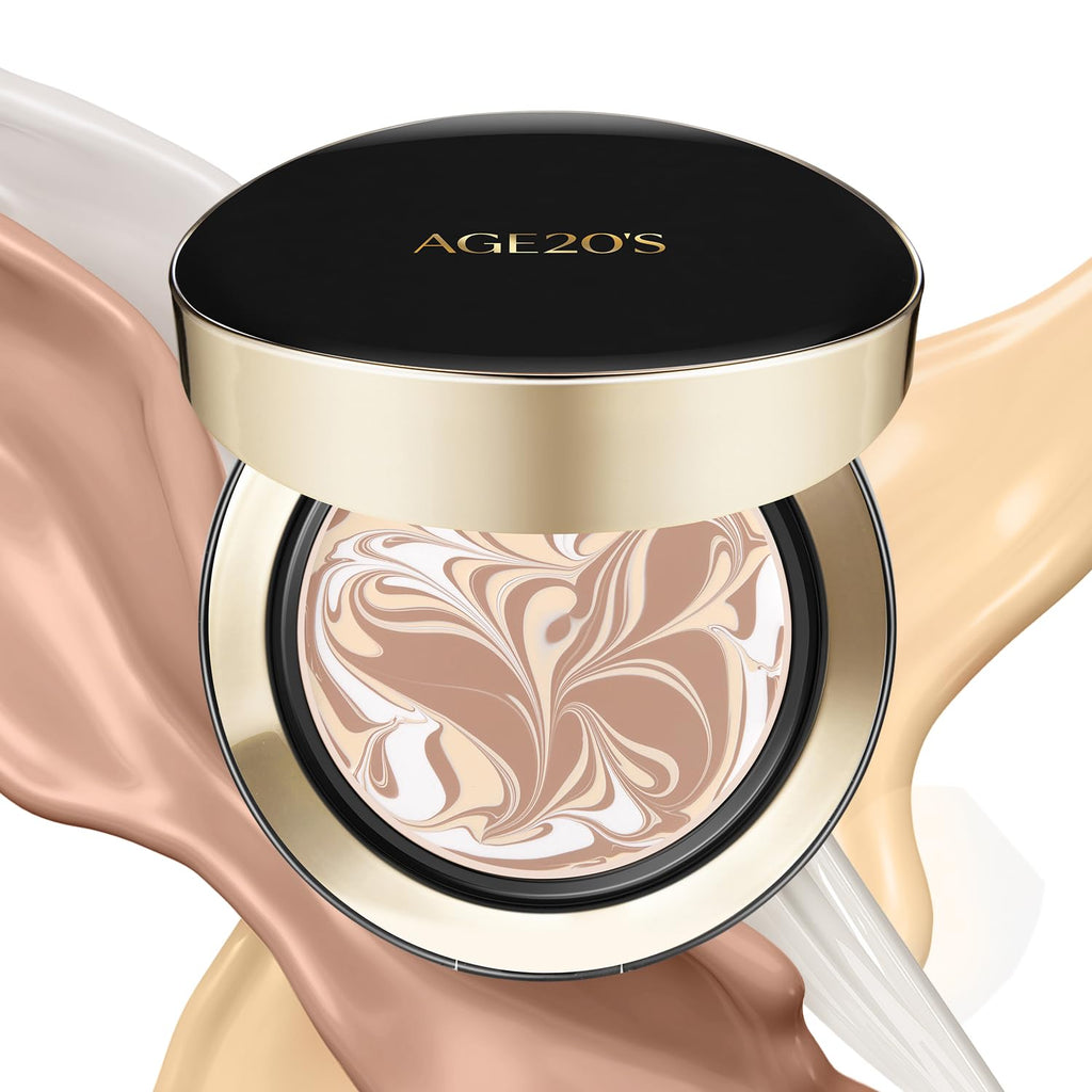 AGE 20's Signature Essence Pact SPF 50+ Beige 23W – Dewy Cream Foundation