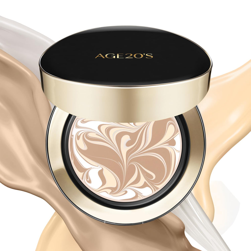 AGE20'S Signature Essence Pact SPF 50+ | 21N Vanilla | Dewy Cream Foundation & Korean Cushion