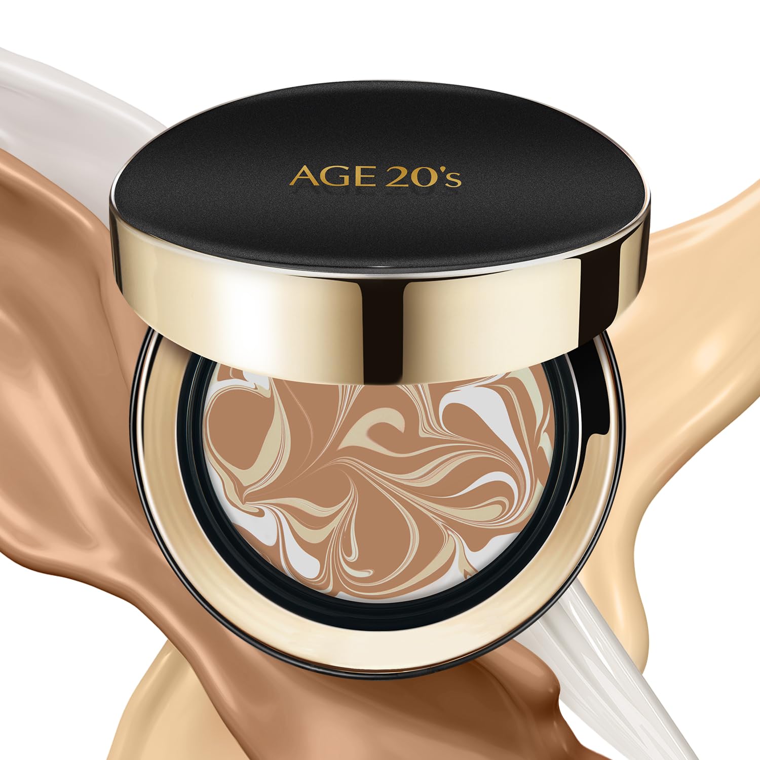 AGE 20's Signature Essence Pact SPF 50+ Cream Foundation – 28N Walnut | Dewy Finish & Natural Coverage