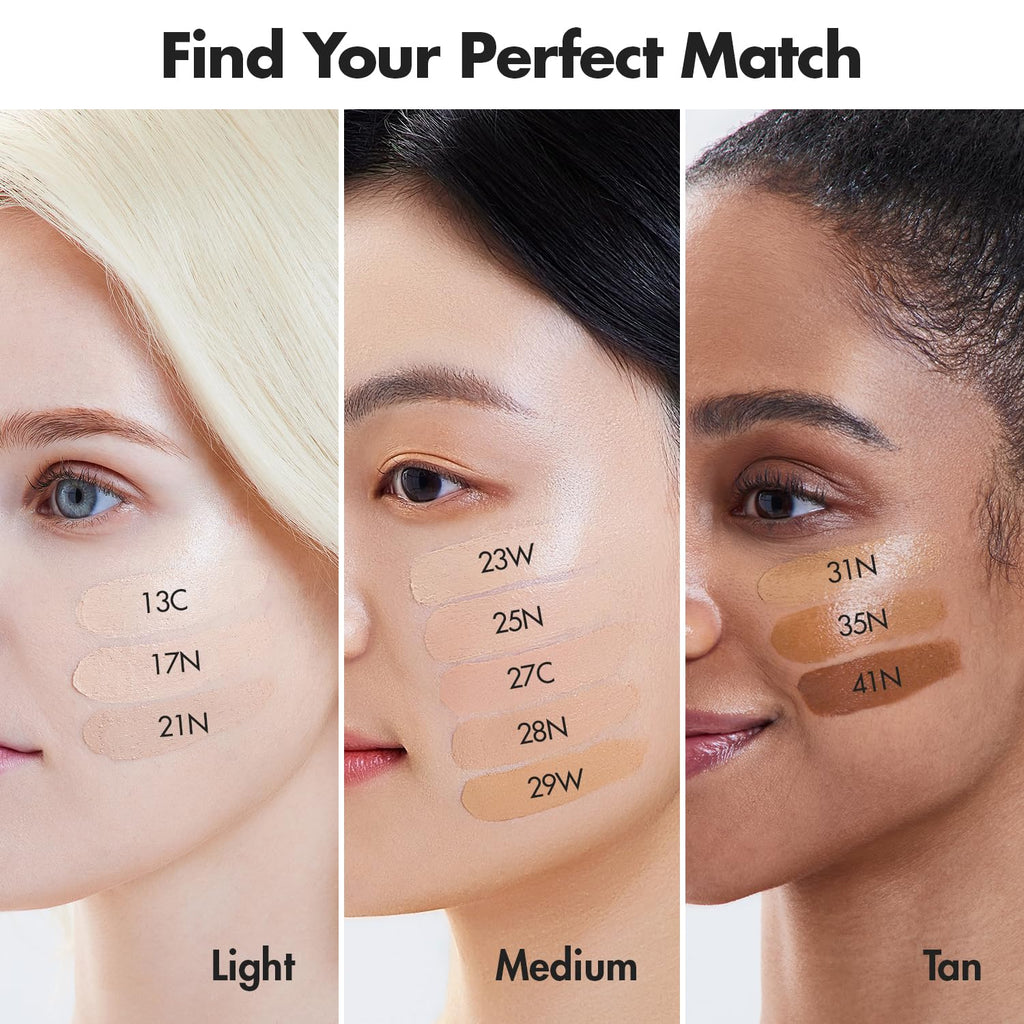 AGE 20's Signature Essence Pact SPF 50+ Cream Foundation – 28N Walnut | Dewy Finish & Natural Coverage