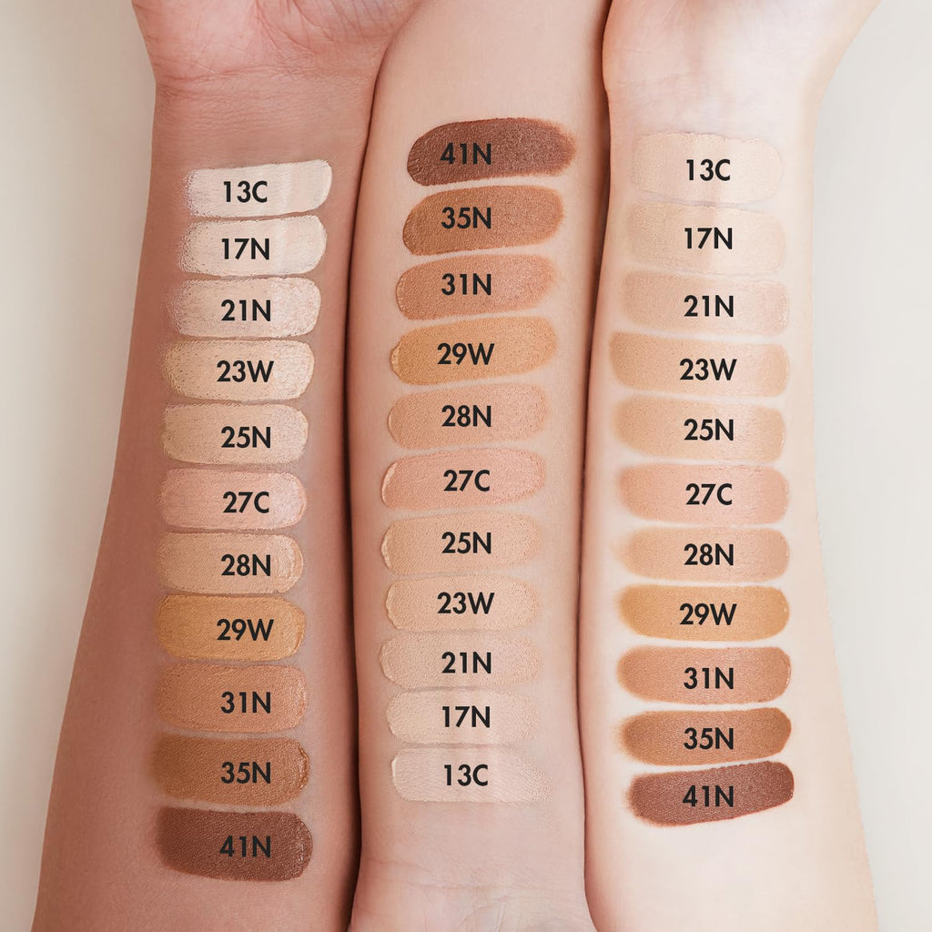 AGE20'S Signature Essence Pact SPF 50+ | Pack of 2 | Ivory 17N | Dewy Cream Foundation