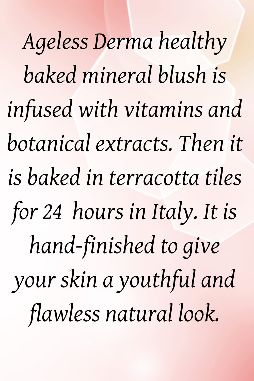 Ageless Derma Baked Mineral Makeup Healthy Blush – Apricot Swirl, Made in USA