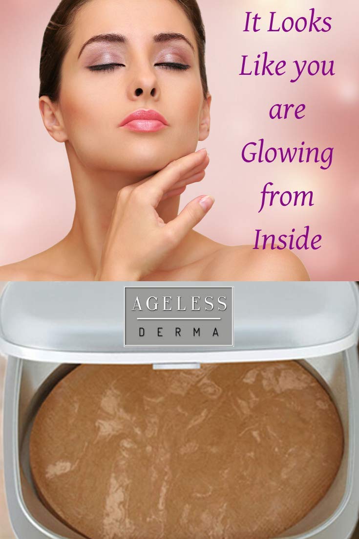 Ageless Derma Baked Mineral Makeup Healthy Blush – Apricot Swirl, Made in USA