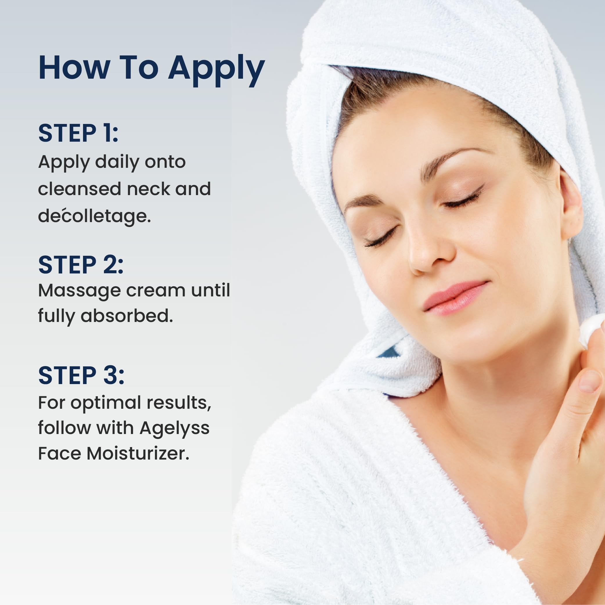 Agelyss Neck Firming Cream - Pepha-Tight & Gatuline Expression - Vegan & Cruelty-Free - 1 oz
