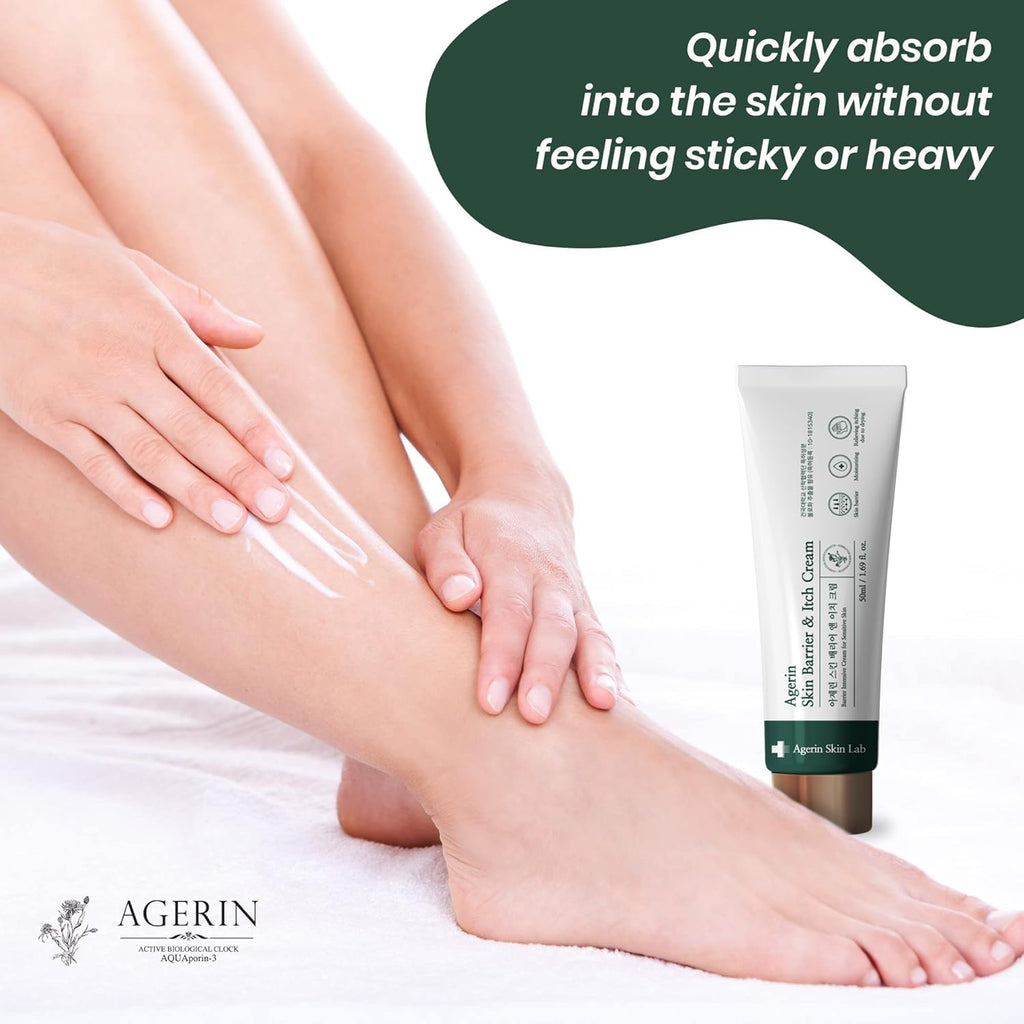AGERIN Anti-Itch Cream – Hydrating Skin Barrier & Itch Relief (Vegan)