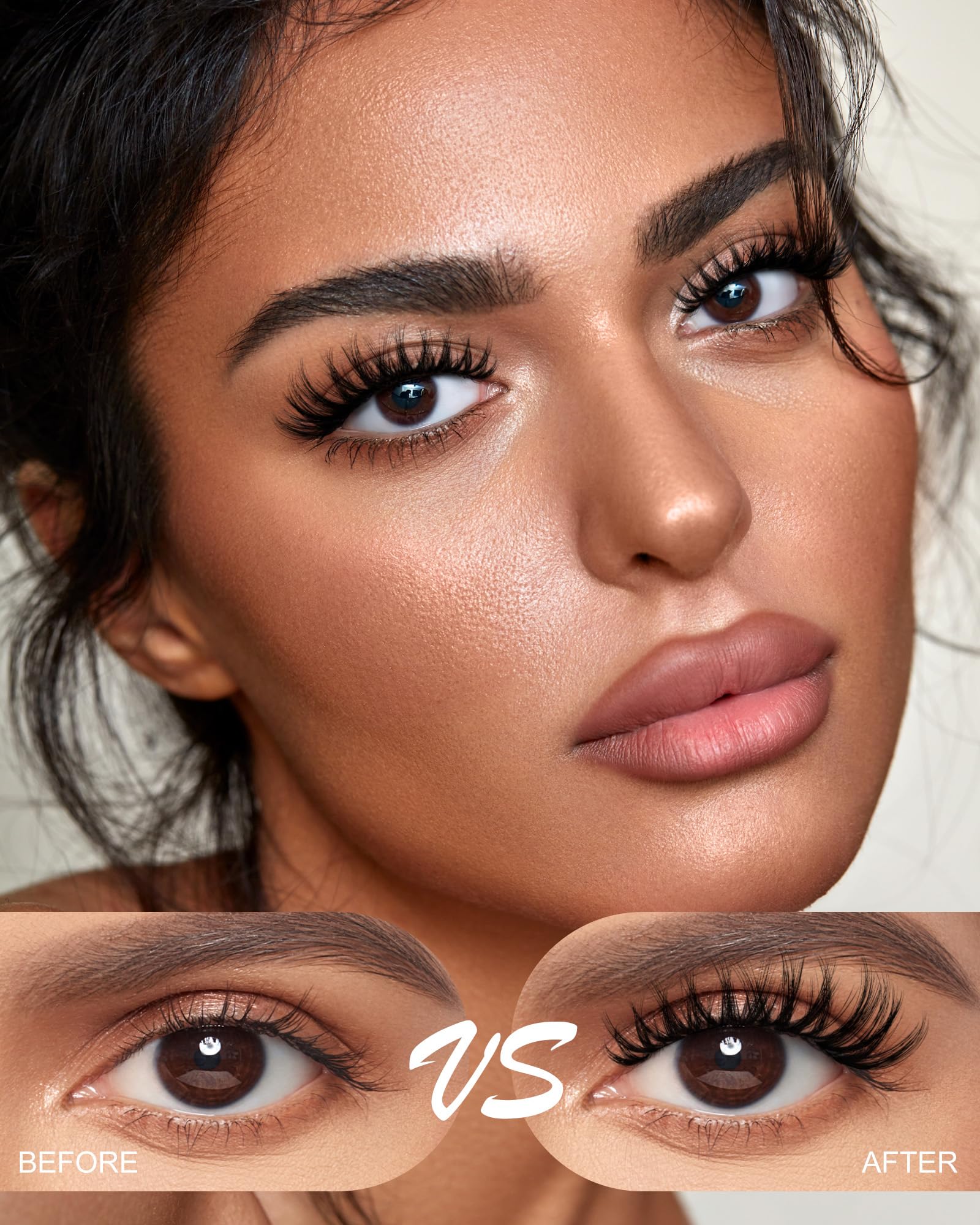 AGGRAD Flora Lash Clusters Kit Wispy Hybrid 8-18mm DIY Lashes with Bond & Seal