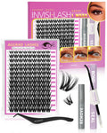 AGGRAD Flora Lash Clusters Kit Wispy Hybrid 8-18mm DIY Lashes with Bond & Seal