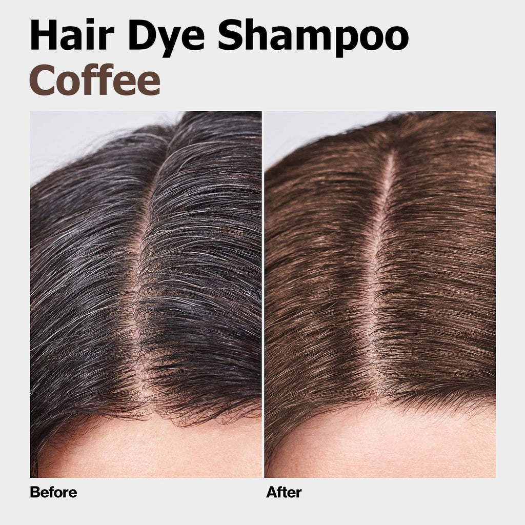Agthyuve Hair Dye Shampoo 3 in 1 Coffee – Semi-Permanent Color, Safe & Easy