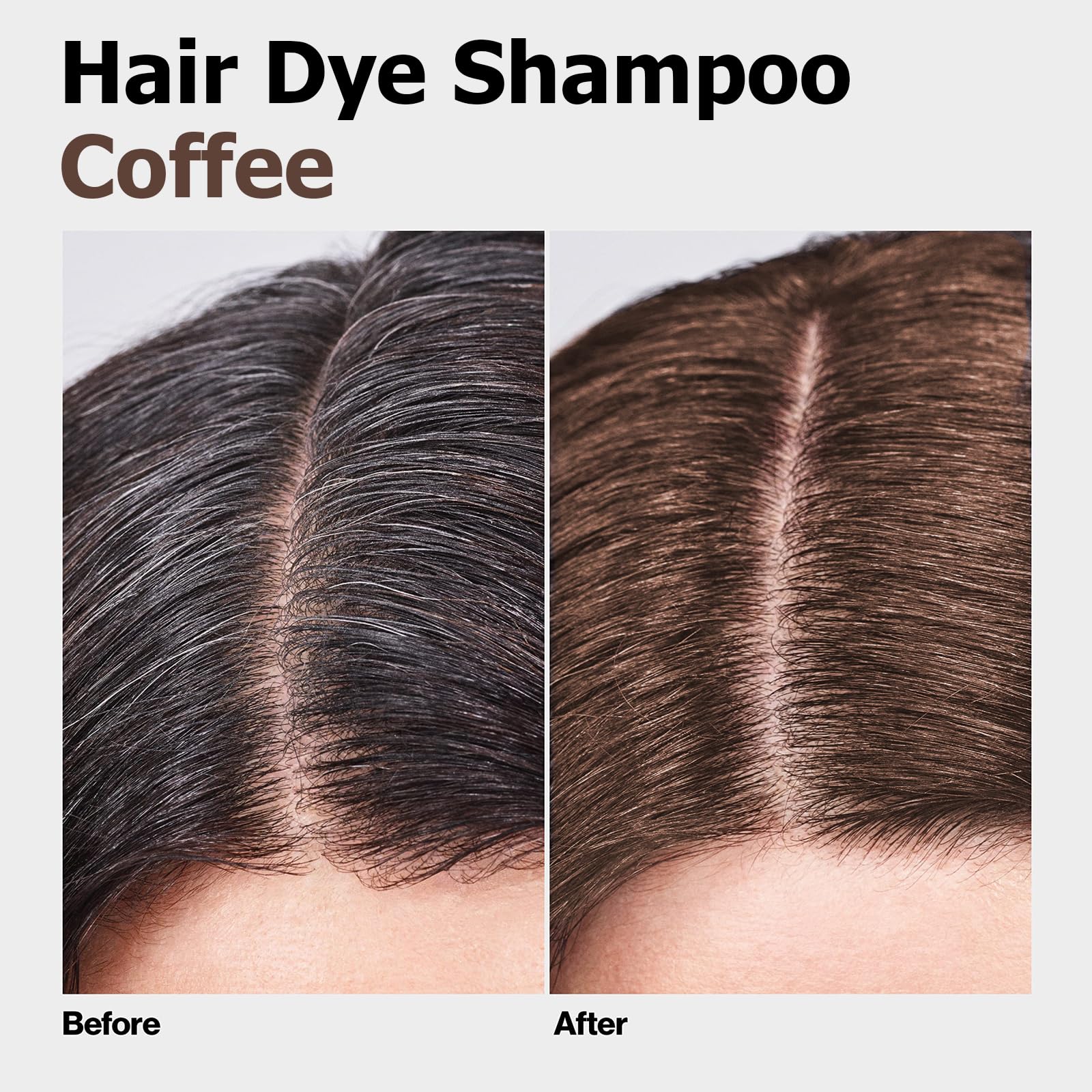 Agthyuve Hair Dye Shampoo 3 in 1 Coffee – Semi-Permanent Color, Safe & Easy