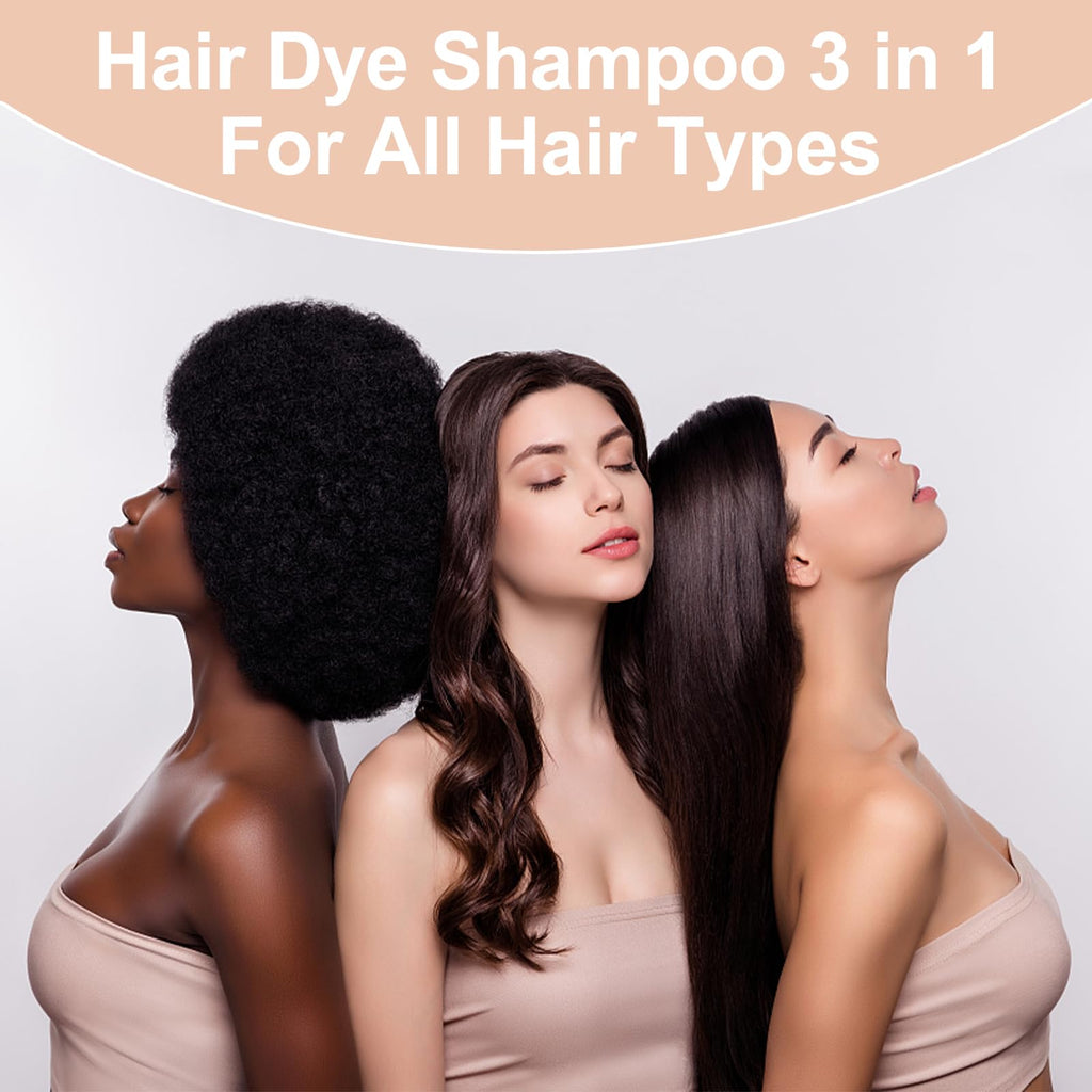 Agthyuve Wine Red Hair Dye Shampoo – 16.9 oz for Gray Hair Coverage (Men & Women)
