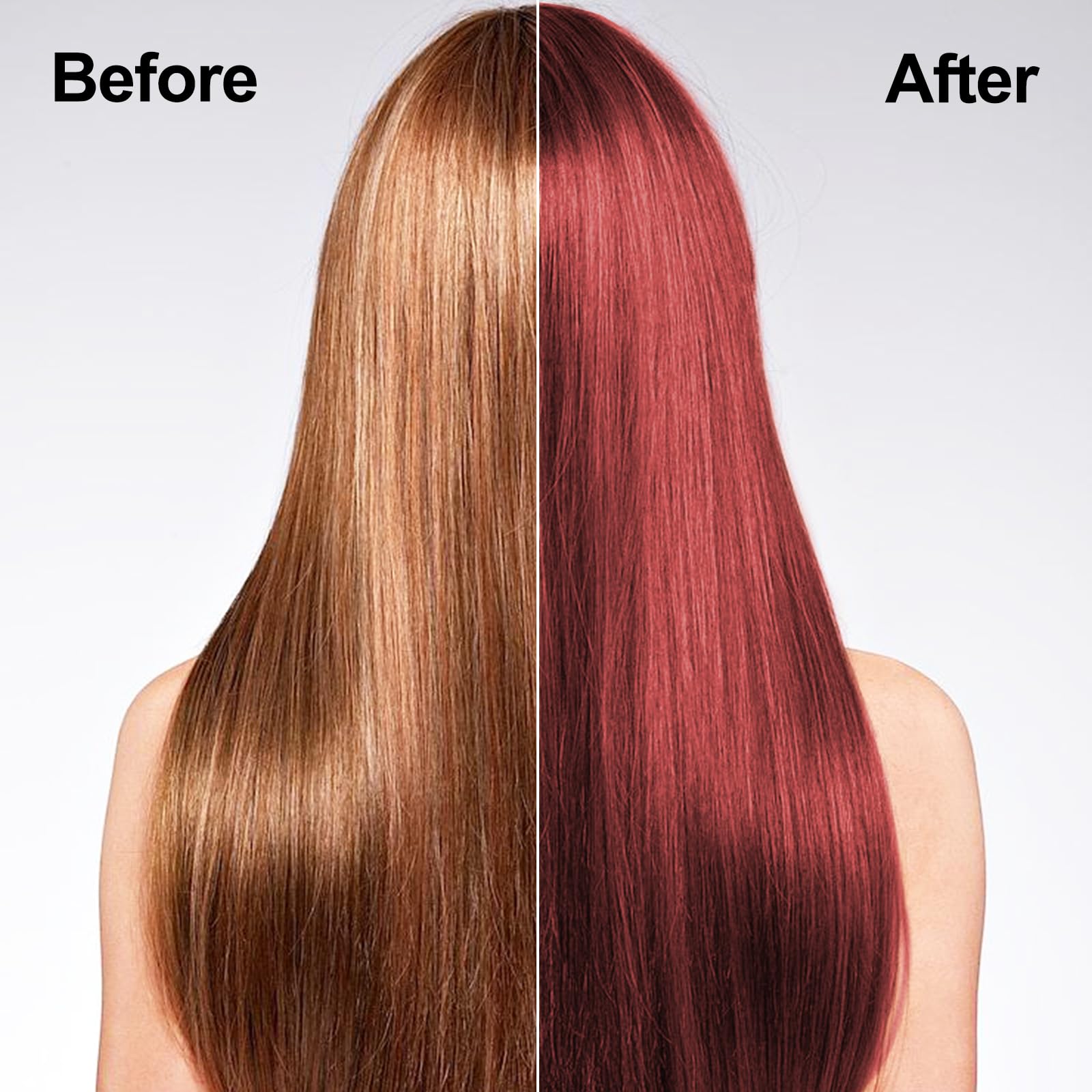 Agthyuve Wine Red Hair Dye Shampoo – 16.9 oz for Gray Hair Coverage (Men & Women)