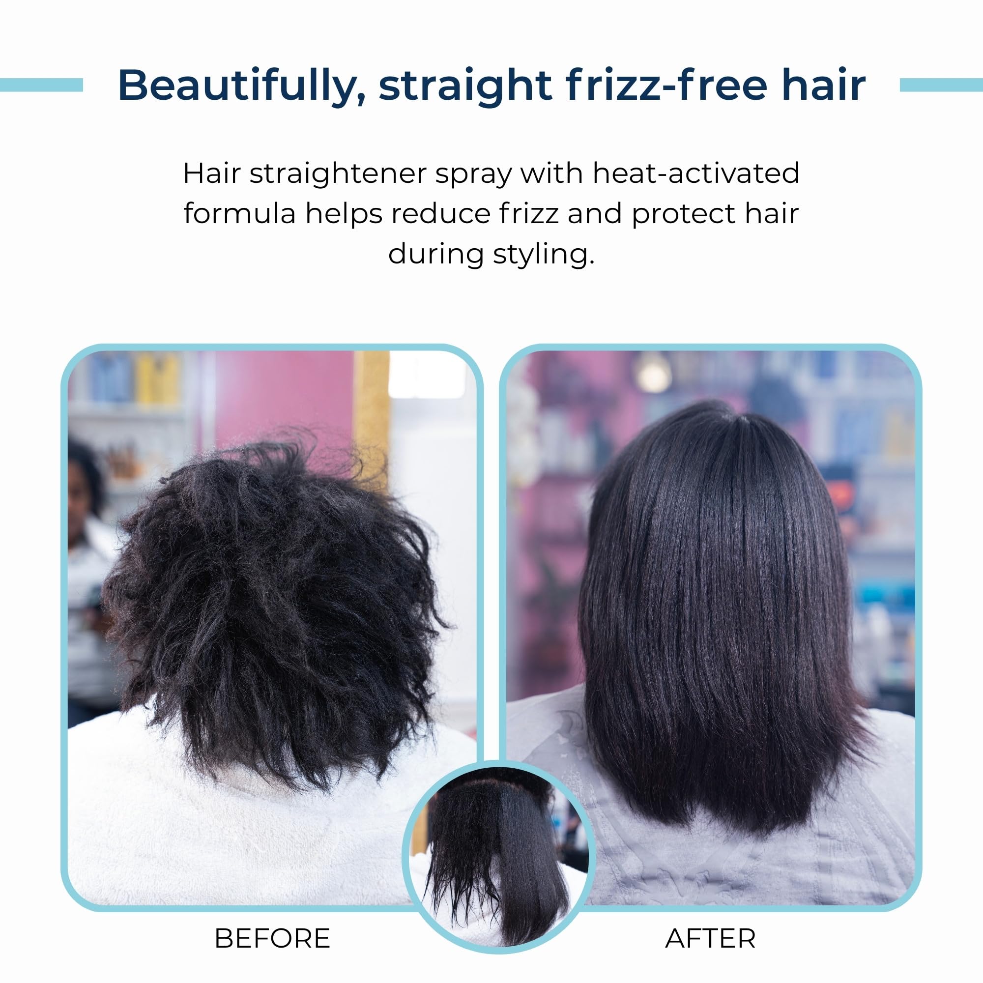 Agua de Cielo Team Lisos Hair Straightening Spray – Dual-Phase Heat Protection, Anti-Frizz