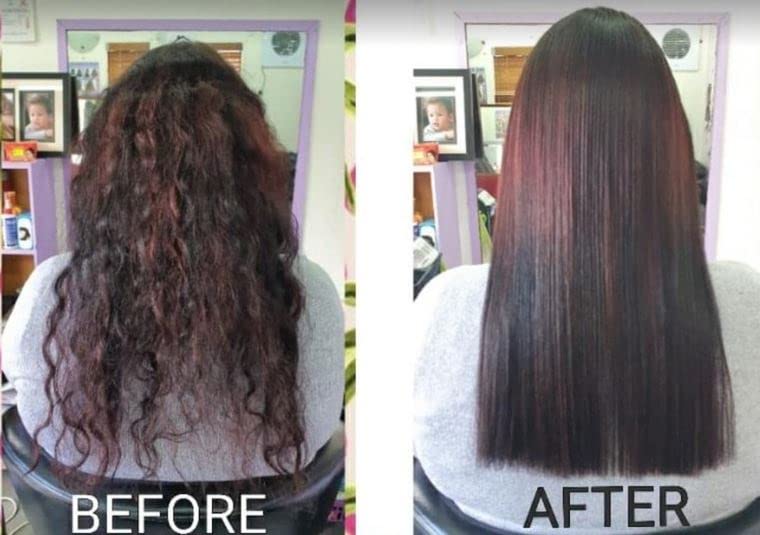 Ahglow XL Hair Straightening & Rebonding Set with Keratin Relaxer – Complete System