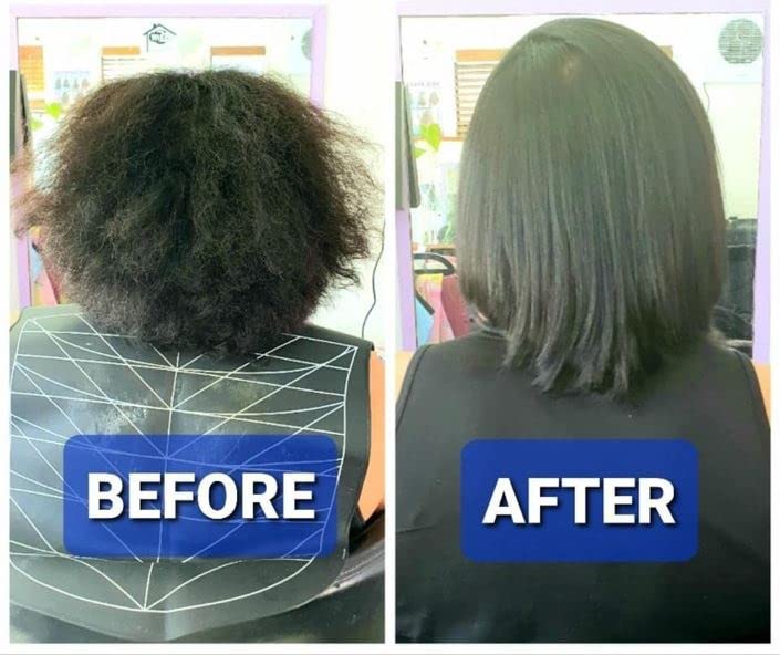 Ahglow XL Hair Straightening & Rebonding Set with Keratin Relaxer – Complete System
