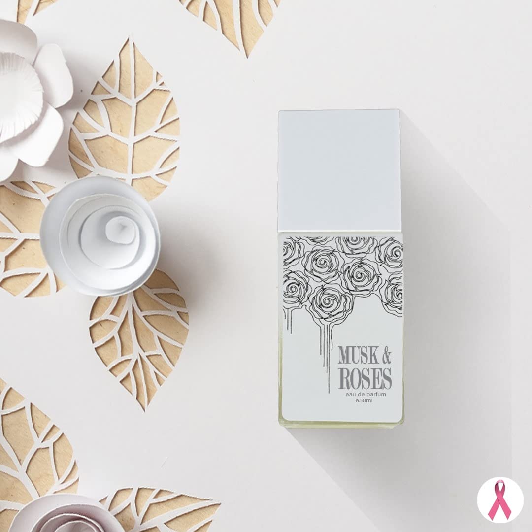 AHMED Musk & Roses 50mL – Unisex EDP with Sandalwood, Oud & Cedar Base