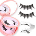Ahrikiss Magnetic Eyelashes – 2 Pairs, Reusable, No Glue, Applicator Included