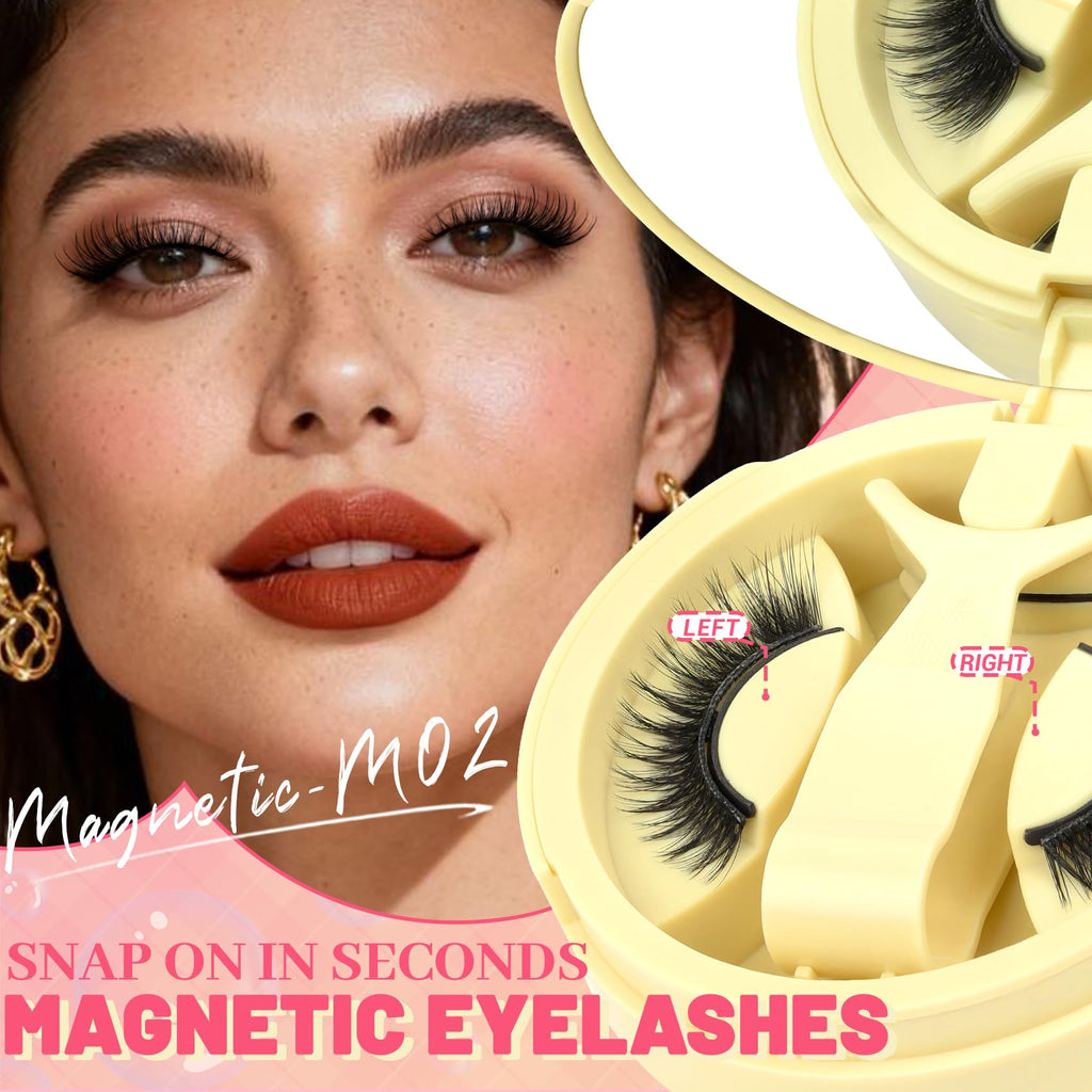 Ahrikiss Magnetic Eyelashes | 1 Pair Reusable Cat Eye Lash Kit (M02)