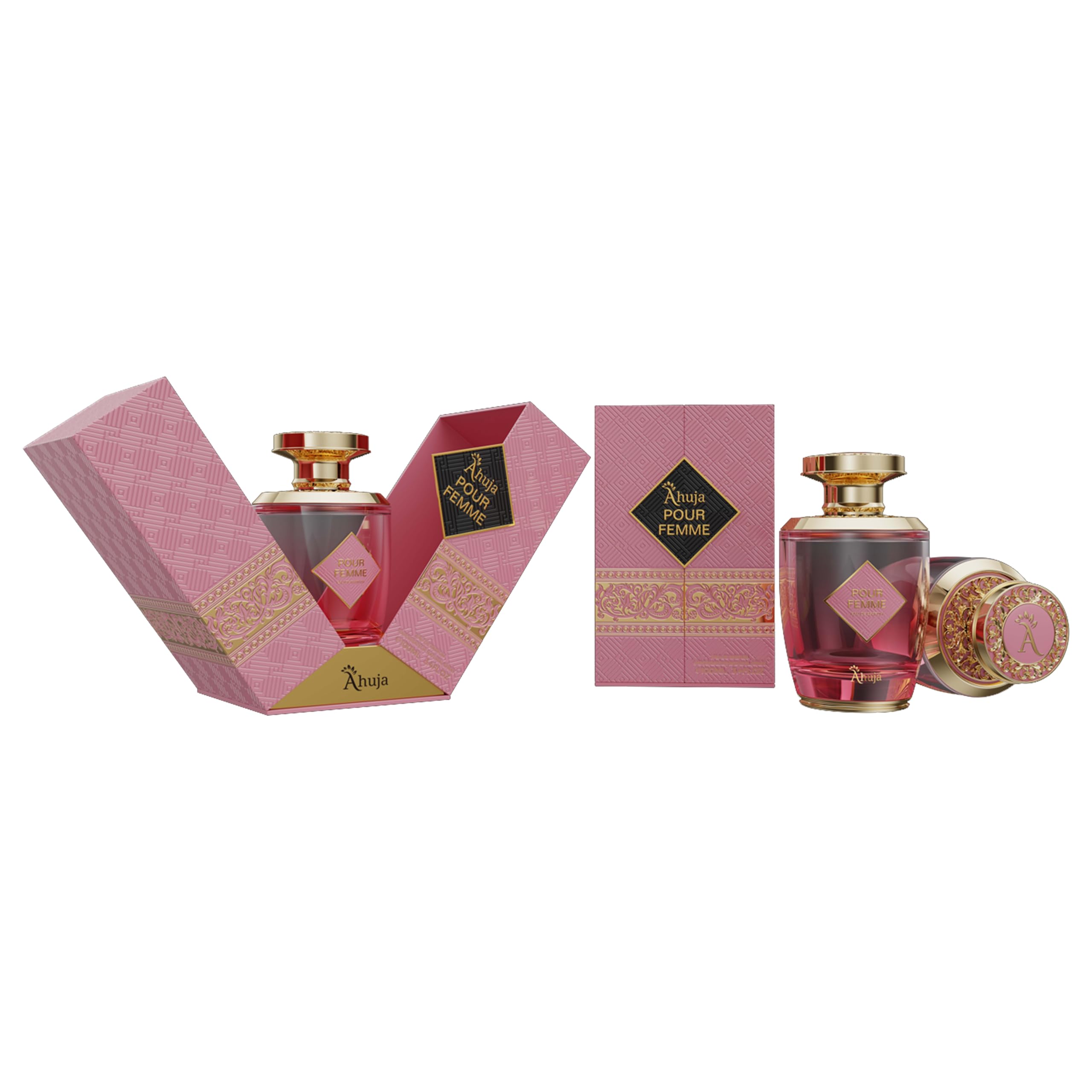AHUJA Pour Femme Eau De Parfum 3.4oz – Floral Iris, Patchouli & Vanilla
