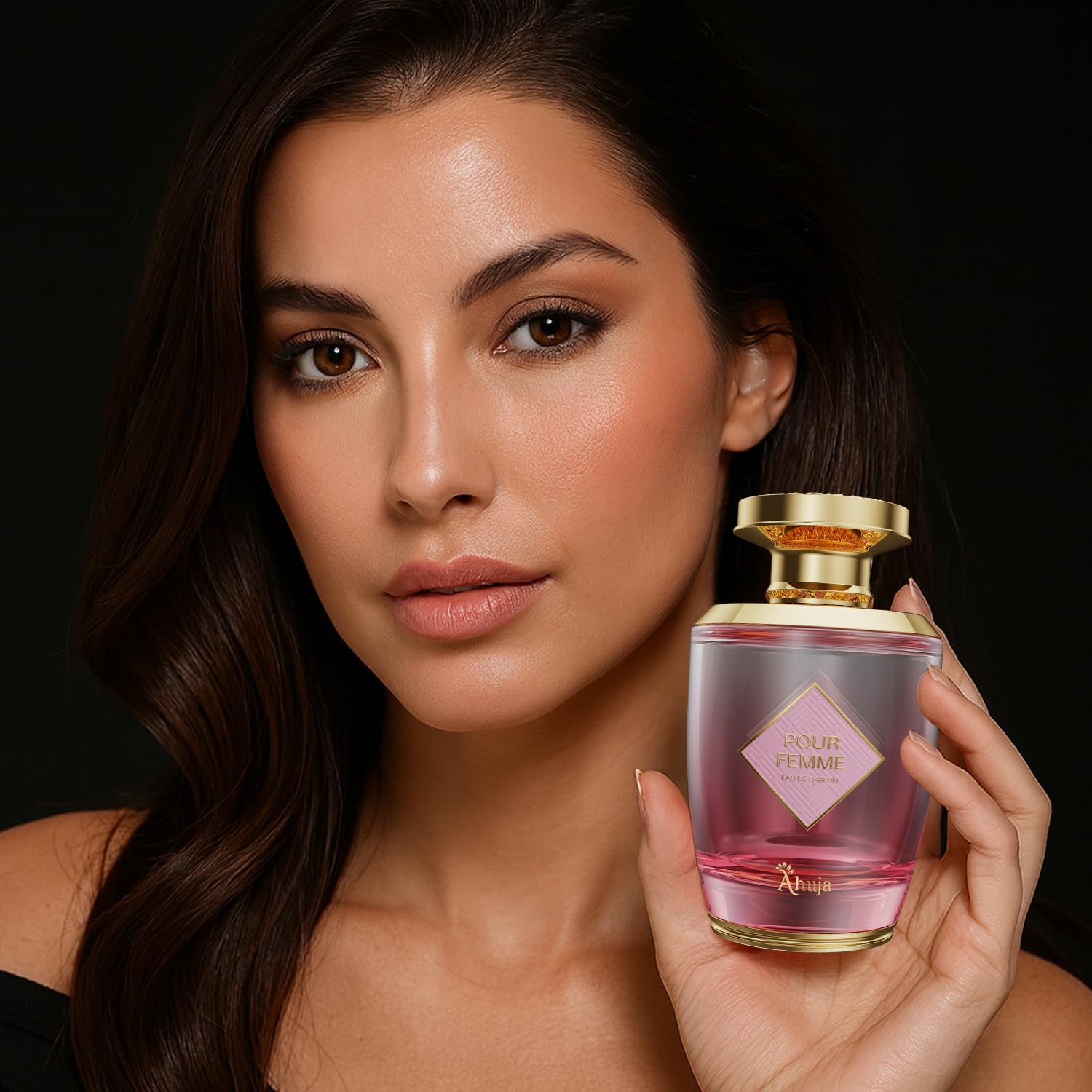 AHUJA Pour Femme Eau De Parfum 3.4oz – Floral Iris, Patchouli & Vanilla