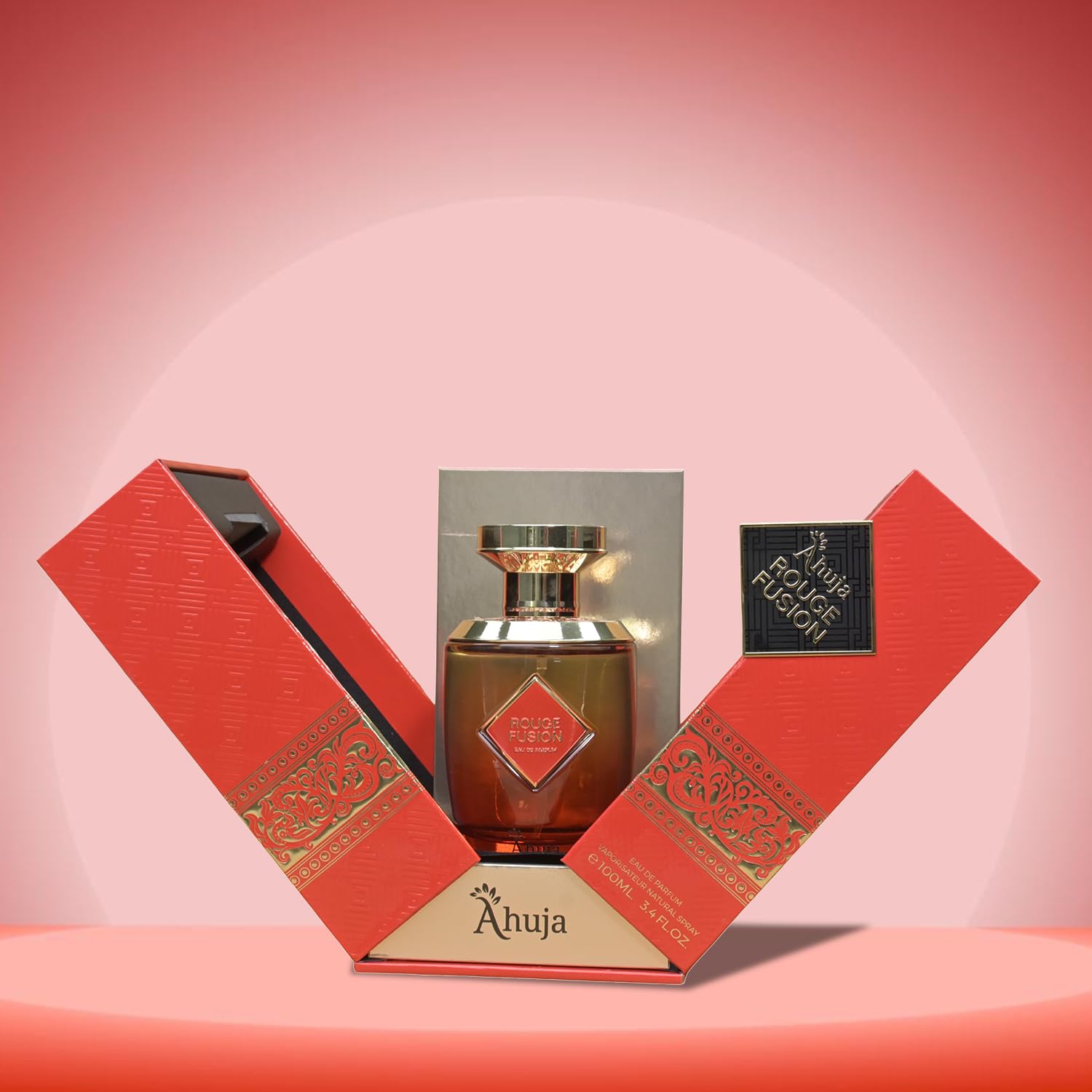 AHUJA Rouge Fusion Unisex EDP | Bold Citrus, Rose & Vanilla