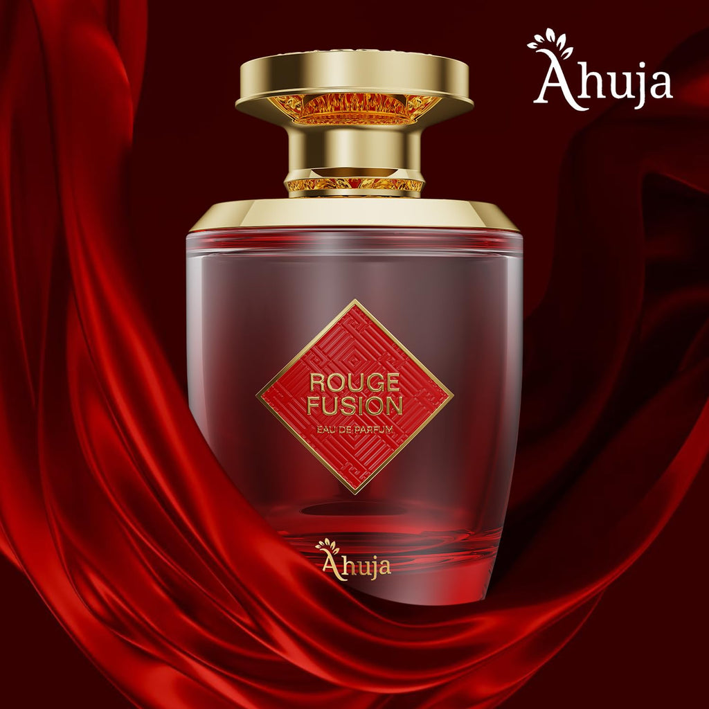 AHUJA Rouge Fusion Unisex EDP | Bold Citrus, Rose & Vanilla