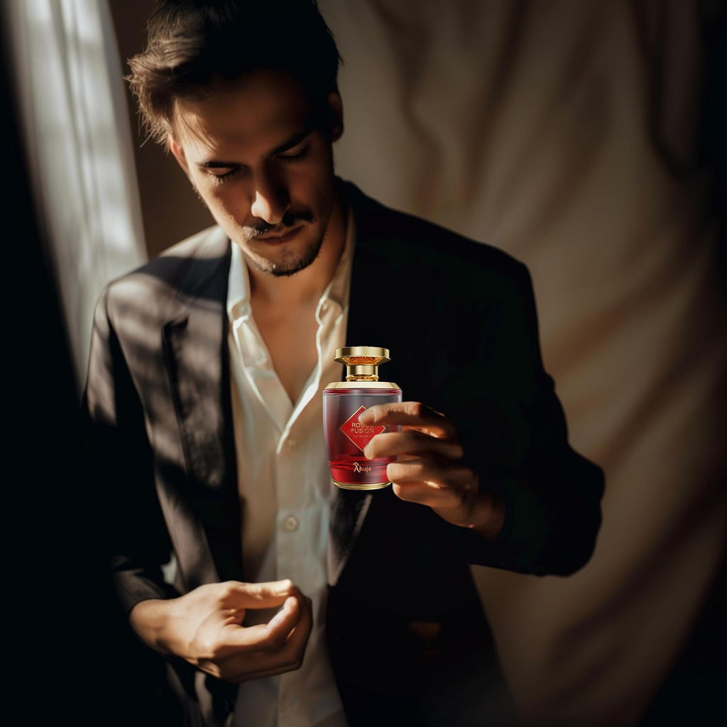 AHUJA Rouge Fusion Unisex EDP | Bold Citrus, Rose & Vanilla