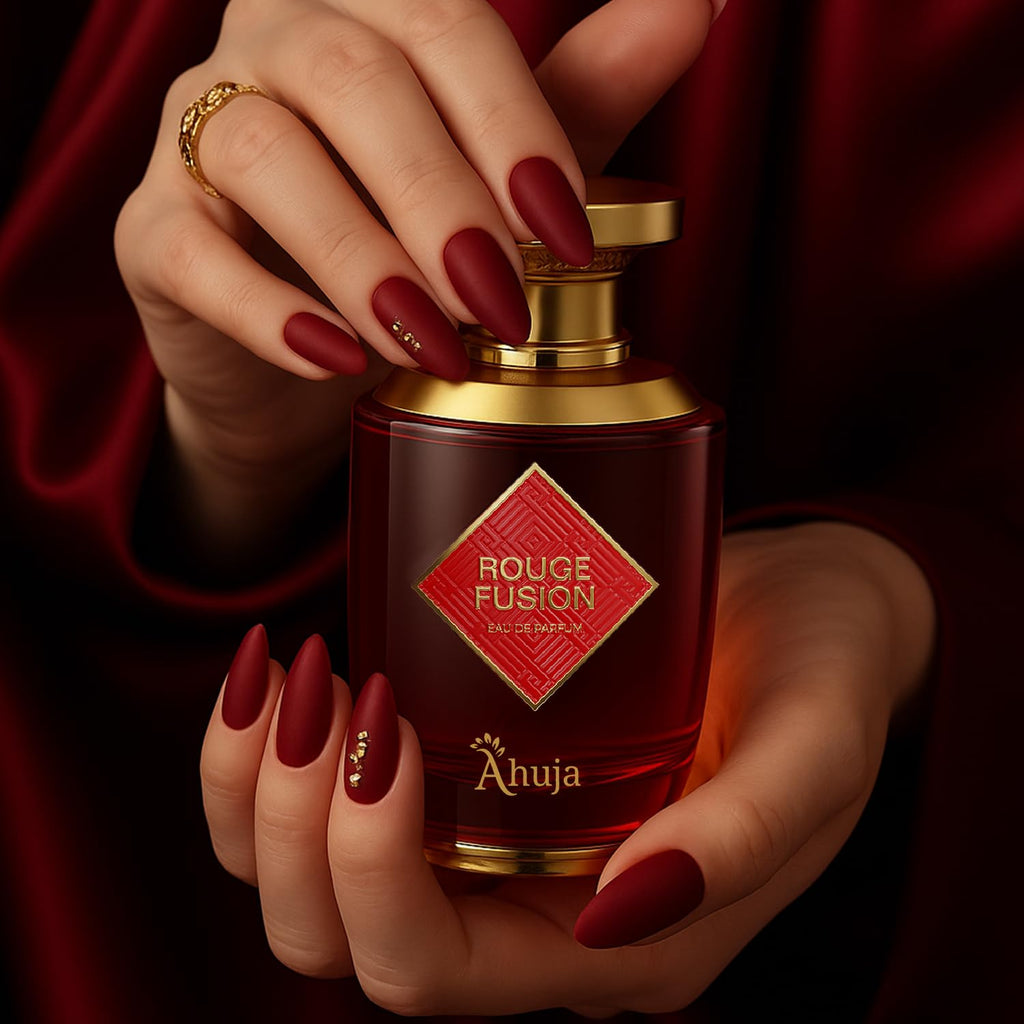 AHUJA Rouge Fusion Unisex EDP | Bold Citrus, Rose & Vanilla