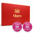 Ahura Herbal Floral Solid Perfume – Alcohol-Free, Iris & Patchouli with Warm Vanilla & Spun Sugar (2 oz, 2-Pack Valentine Gift Box)