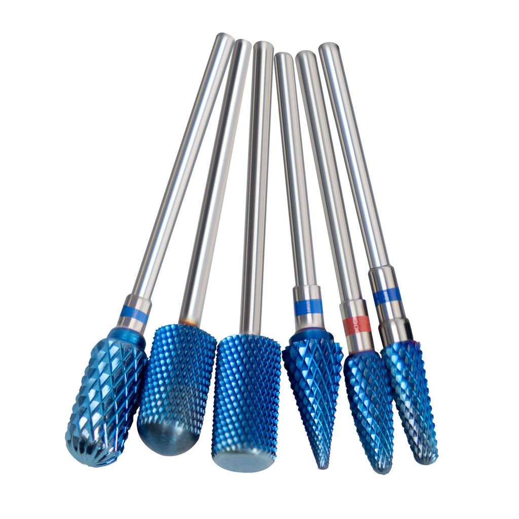 Aieil 6PC Nail Drill Bits Set – Carbide Bits, 3/32 Inch Shank, Versatile Efile for Nails